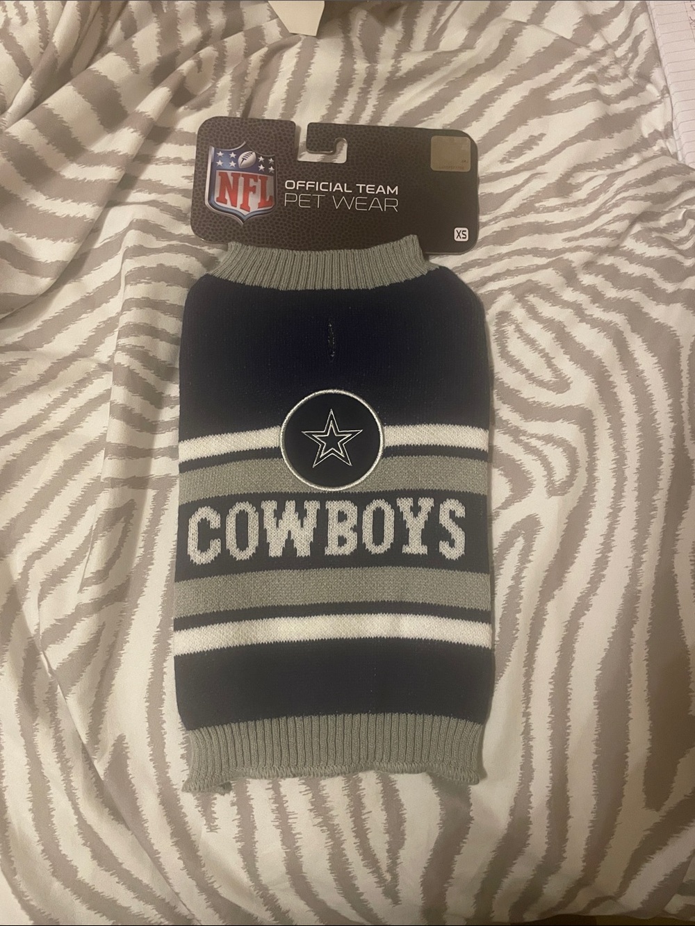 NFL Dallas Cowboys Dog Sweater Size: XS